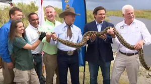 Gov. DeSantis helps kick off the 2021 Florida Python Challenge