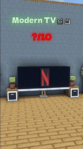 Simple Modern TV with Netflix in Minecraft📺🎬 #tutorialyoutube