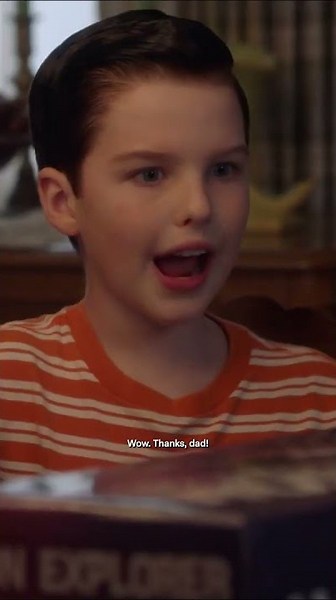 Dad showers Sheldon in apology presents. #YoungSheldon