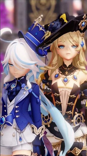 【Genshin/MMD】Navie & Furina Simple Dimple #genshinimpact #mmd #shorts #furina #navia