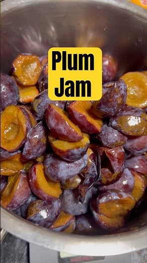Easy Plum Jam from frozen plums! Let me know if you are interested in the full recipe! #plumjam