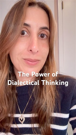 Dialectical thinking allows you to make space for all thoughts and feelings #fulfillmentjourney #joy