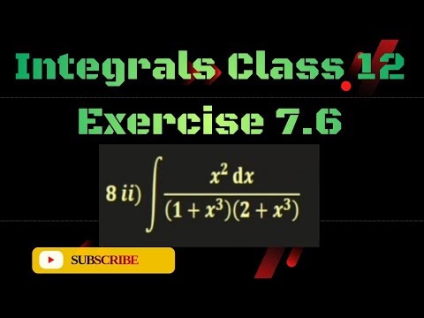 Class 12 | Applied/Core Maths | Integrals | Ex 7.6 Q 8 ii) | Integration by Substitution