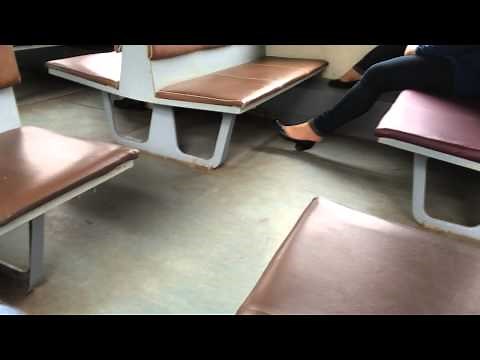 Shoeplay in train
