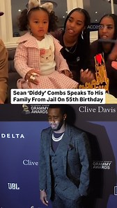 431K views · 4.8K reactions | Sean “Diddy” Combs is speaking to his family from jail on his 55th birthday. His seven kids—Christian, Quincy, Chance, Justin, Love and twins Jessie and D’Lila—shared a video of their phone call with him on Instagram on Nov. 4. The clip showed them gathered around a cake singing happy birthday as Combs listens from the detention center where he is being held. | Access | Facebook