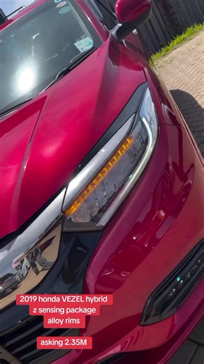 🍷 HONDA VEZEL HYBRID – WINE RED Smart. Sporty. Fuel-efficient. This sleek Honda Vezel Hybrid finished in an eye-catching wine red offers the perfect blend of performance, safety, and everyday comfort. Ideal for city driving and long highway runs, with Honda’s advanced hybrid technology keeping fuel costs low. Key Features & Specs: ✔️ Hybrid Engine (Super Fuel Efficient) ✔️ Honda Z-Sensing Safety Package ✔️ Adaptive Cruise Control ✔️ Lane Keep Assist & Collision Mitigation ✔️ Push Start & Smart 