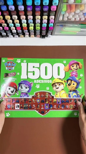 1500 adesivos da Patrulha Canina páginas para colorir - Livro completo
