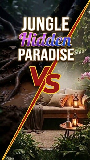 Turning a Jungle into a Hidden Paradise! 😱🌴 #Shorts #Landscaping