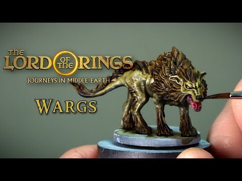 Paint the Wargs Fast & Easy – LOTR Journeys in Middle-earth Miniature Tutorial