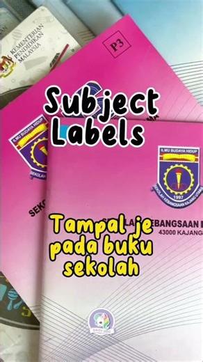 Stationery: Subject Labels.