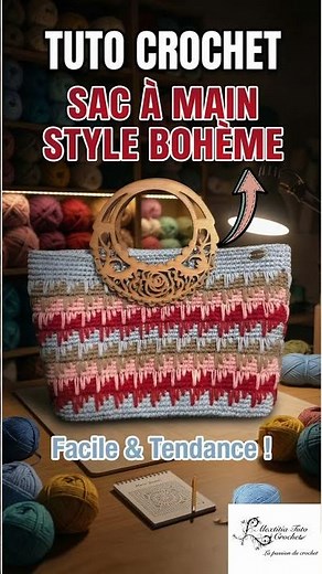 Magnifique sac crochet style bohème tuto #crochet #crochettutorial #diy