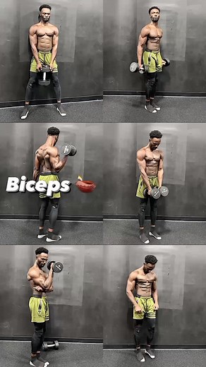 Effective Biceps Workout Routine for Men at Home or Gym with Dumbbells