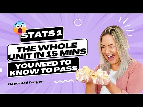 The whole of A Level Statistics 1 Mathematics in 25 mins