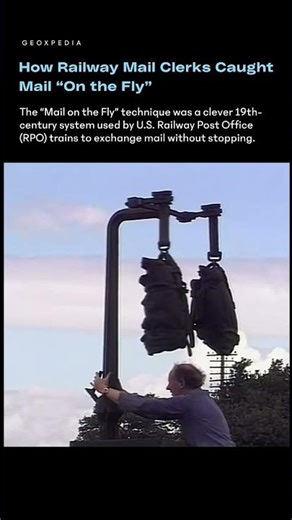 Forgotten Railway Tech: Mail on the Fly #shorts