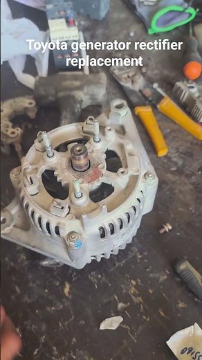 Toyota generator rectifier replacement #toyota #autoelectrician