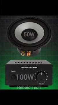 100W Amplifier Se 50W Speaker Kaise Chalaye? 🔥 | Rebuild Tech