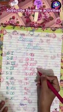 Roman Number 11-20 Roman Numerals Worksheet for Kids Part 2. #gkguru #romannumbers