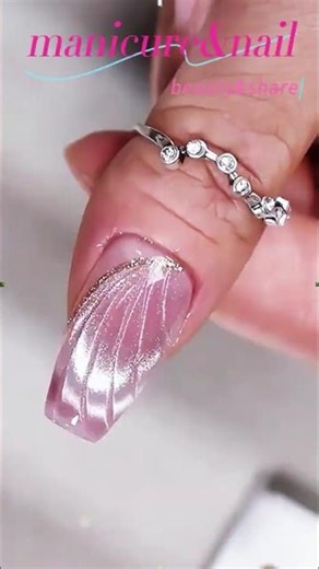 Pink shell nail design. #nails #simplenails #nailgelart #nailart #beautiful #trending #autumn