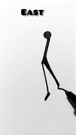 How To Draw Stickman body Tutorial // #shorts #art #ytshorts #stickman