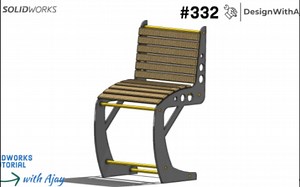 SolidWorks_产品设计_金属家具椅子