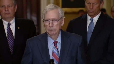 Sen. Mitch McConnell Freezes Up at Podium, Appears to Suffer Medical Episode