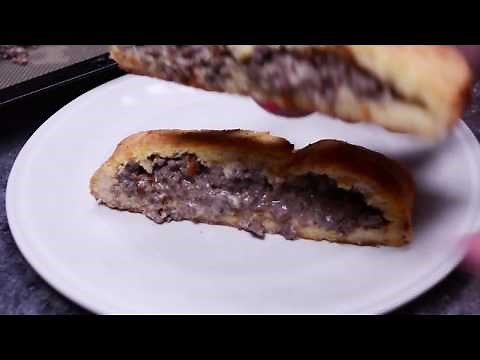 Low Carb (Fat Head) Bacon Cheeseburger Calzone