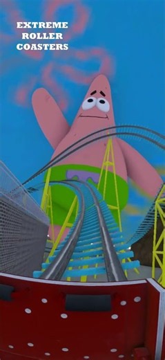 SpongeBob SquarePants Roller Coaster POV 😱 #Shorts