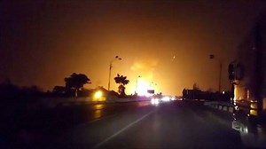 See the moment a gas pipeline blaze exploded into a vast fireball that lit up the night sky. http://nbcnews.to/1NzH3yp | NBC News