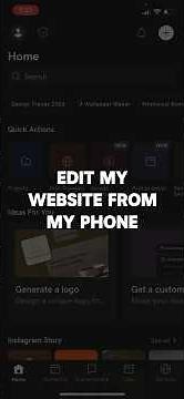 Edit Your Entire Website From Mobile #godaddy #websitebuilder #tutorial
