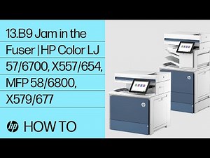 HP Color LaserJet Enterprise 5700, 6700, 6701, X557, X55745, X654, X65455, X65465, MFP 5800, 6800, 6801, X57945, X58045, X677, X67755, X67765 - 13.B9 jam error in the fuser | HP® Support