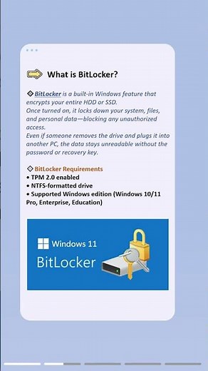 How to Enable BitLocker on Windows 11- Home Edition Included! #bitlocker #windows11 #enable