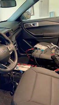 Ford Explorer Police interceptor console install part-2