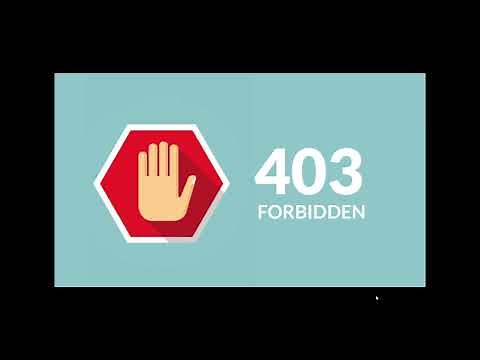 Web Page error 403 Forbidden what is it?