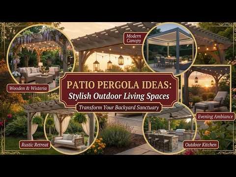 128+ Patio Pergola Ideas 2026 🌞 Backyard Shade Covers, Screens & Modern Pergola Designs
