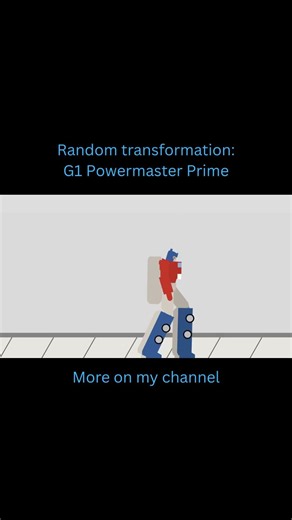 Random transformation: G1 Powermaster Prime #transformer #autobots #sticknodes #animation