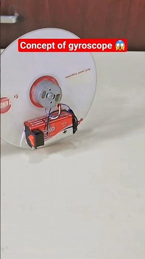 Gyroscope Experiment Using Cassette Motor 😳 #experiment #electronic #gyroscope #techshorts #shorts