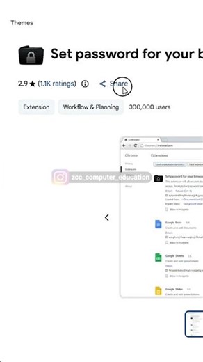 How to set password to google Chrome