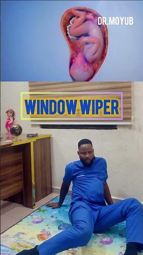 Window wiper exercise prepares your pelvis for natural delivery