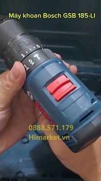 Review Bosch GSB 185-LI: Máy Khoan Pin Brushless Nhỏ Gọn, Mạnh Mẽ, Đa Năng Nhất Hệ 18V!
