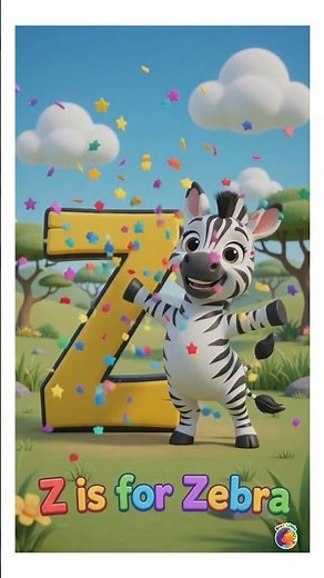 Z is for zebra || animal alphabet song #kidslearning