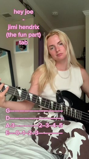 Fun Bass Tabs for Jimi Hendrix's 'Hey Joe' | Bassist Practice Session