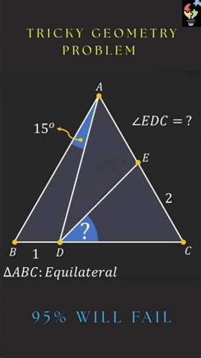 Tricky Geometry Problem #answer #comment #maths #geometry