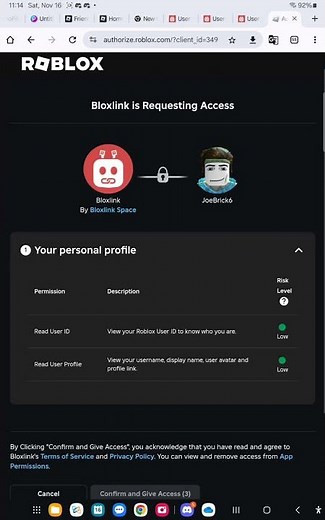 I have a issue with Bloxlink (please answer in the comments)
