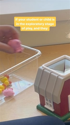 15K views · 103 reactions | Do you have students who dump toys, throw toys, or mouth, toys, and objects? Well, then you have a student who is in the exploratory stage of play! “Put in” activities like this one are perfect for students at that stage of play.  #autism #exploratoryplay #autistictoddler #autismteacher #preschoolslp #autismmom #speducator #autismlittlelearners | Autism Little Learners | Facebook