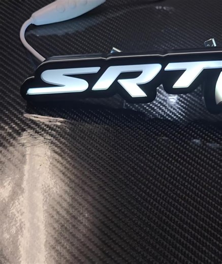 Design your own Custom Illuminated grille badge today Available for all makes and models #srt #cars