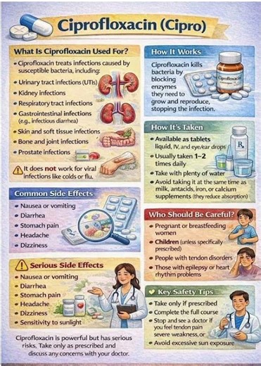 Ciprofloxacin (Cipro) Explained | Uses, Dosage, Side Effects & Safety Tips for Students