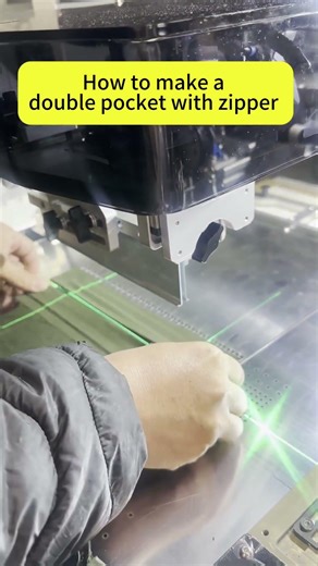 How to make a double pocket with zipper