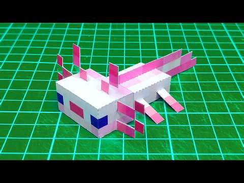 Minecraft Baby Axolotl Papercraft Template | ALL VARIANTS | FREE!