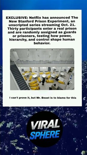 Netflix is doing the Stanford Prison Experiment for views. 📺🚔 #RealityTV #Streaming #shorts