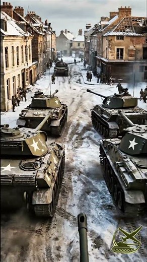 Normandy—Sherman Fireflies Long QF 17‑pounders up front… the troop’s hidden tanks